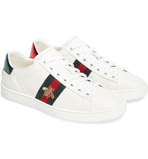 gucci ace white sneakers foldable|Gucci ace sneakers nordstrom.